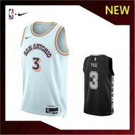 【Heat-pressed】New Original Basketball Jerseys San Antonio Spurs 3# Chris Paul Jersey Custom DIY