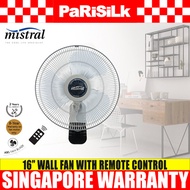 Mistral MWF4035R Wall Fan with Remote Control (16-inch)
