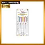 Zebra Mildliner Highlighter Nagomi Mild Colors RC5 Colors WKT7-5C-RC-N