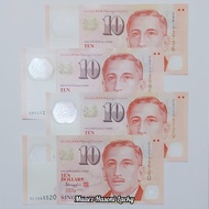 Koleksi Singapura Pecahan 10 Dolar Polymer