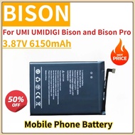 New Replacement Mobile Phone Battery 3.87V 6150mAh BISON for UMI UMIDIGI Bison and Bison Pro