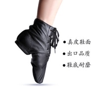 Genuine Leather High-Top Jazz Dance Shoes Boots Practice Ballet Soft-Soled Ethnic Modern Soft Sole