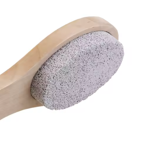 4-In-1 File 20X5Cm Wood Pumice Stone Callus Reducer Nail Brush Foot Exfoliating Tool Foot Care Set N