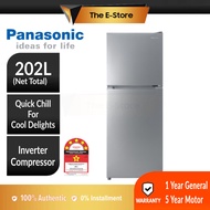 [Delivery By Seller] Panasonic 202/210L Top Freezer Refrigerator | NR-BB211PKMY NR-TC221BUSM (Fridge
