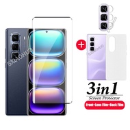 3in1 For infinix Hot 50 Pro+ Tempered Glass protection film For infinix Hot 50 Pro Plus Screen prote