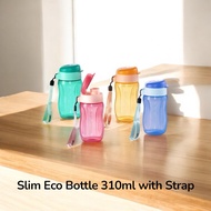 Portable Water Bottle Beautiful Design Tupperware Slim Eco (1 Piece) 310ml with Strap