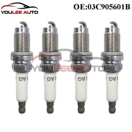 03C905601B 03C905601A SIZFR6B8EG Iridium Spark Plug Untuk Audi A1 A3 VW Passat Golf Polo Jetta Tigua