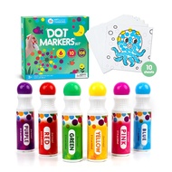 Jarmelo (Joan Miro) ชุดสมุดระบายสีแบบใช้จุด Dot Painting Set Non-Toxic Educational Toy for Kids Big