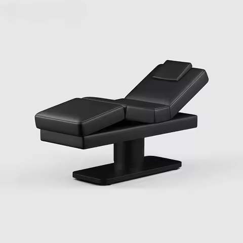 Black Electric 3/4 Motor Beauty Bed Beauty Salon Cosmetic Facial Electric Eyelash Bed Massage Table 