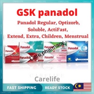 Panadol Regular, Optizorb(CLEARANCE), Soluble, ActiFast, Extend, Extra, Children, Menstrual (ORIGINA