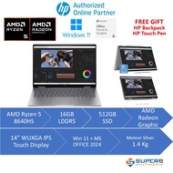 HP Envy X360 14-fa0141AU Meteor Silver (AMD Ryzen 5 8640HS , 16GB RAM, 512GB SSD, 14 WUXGA Touch, St