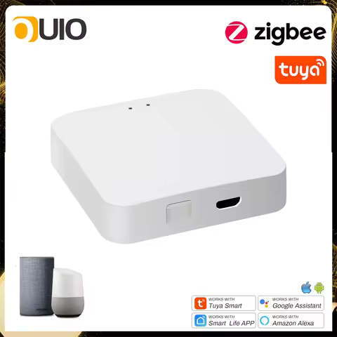 Zigbee Tuya Gateway Zigbee Hub 3.0 Wired Wireless Zigbee Lan Gateway Work with Alexa Google Home Sma
