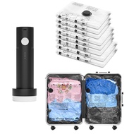 Travel Vacuum Bags for Luggage 8 Medium Packing Seal Bags Compression Clothes Storage Bag for Clothi