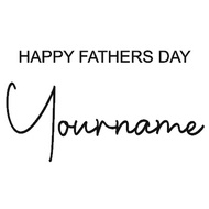 CUSTOM STICKE RHAPPRY FATHERS DAY - SIZE A4