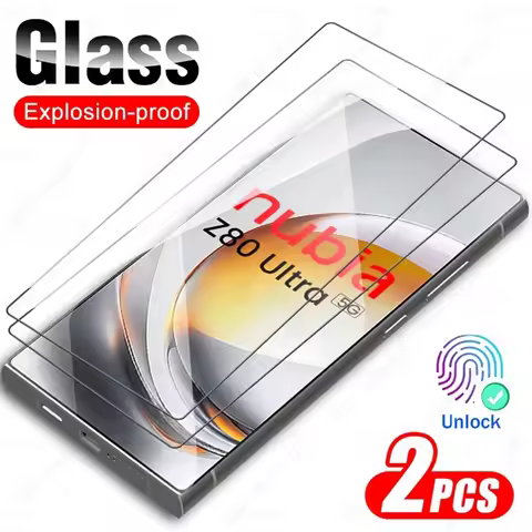 2Pcs Full Tempered Glass For ZTE nubia Z80 Ultra Z 80Ultra Z80Ultra 5G 2025 NX741J 6.85" 9H Screen P