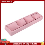 [In Stock]4 Grids Watch Jewelry Display Box with Pillow Tray Ice Velvet Bracelet Chain Storage Holde