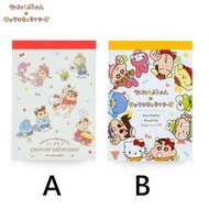 蠟筆小新 x Sanrio Characters 日本製 便條紙 Memo Notepad 各售$18/本 (S2839954 / S2839962)