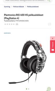 rig headset ps4 Plantronics RIG 400 HS pelikuulokkeet (PlayStation 4) 耳機