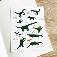 侏羅紀公園 恐龍厚厚和紙貼紙