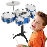 Others - 兒童玩具鼓 兒童架子鼓 初學者音樂玩具 敲擊樂器－藍色
