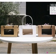 Wholesale - 10 Q4 Boxes, 3 Colors Red, White, Kraft - Paper box containing 2 boxes of dried chicken 