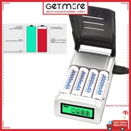 Smart Quick LCD Rechargeable Battery Charger Adapter Batteries AA AAA 2A 3A