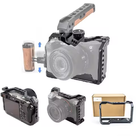 for SONY Alpha 7C a7C ILCE-7C A7C Mark II Professional Camera Cage Protective Frame with Multi Exten
