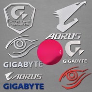 Brand Sticker AORUS gaming Firefly Anime Metal Sticker Mobile Phone Laptop Case Metal Sticker
