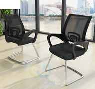 包安裝送貨弓形腳黑框黑網（加厚海綿坐墊版）電腦椅