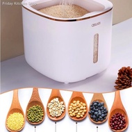 ◙✒ASWEI5KG 10KG Bekas Beras Rice Storage Box Tempat Beras Insect-proof Sealed Food Moisture-proof Rice Dispenser Contain