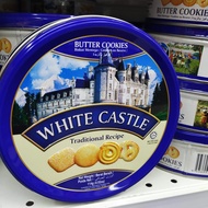 80g Metal Round Box/160gm Plastic Pack White Castle Butter Cookies Biskut Mentega Kjeldsens Danish B