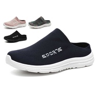 size36-46 ultralight Mesh Half shoes Slip on Shoes Causal Backless shoes for women men couple