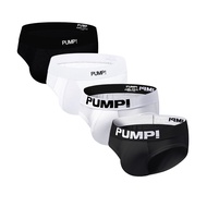 CMENIN PUMP 4Pcs ใหม่ผ้าฝ้ายเซ็กซี่กางเกงชั้นในชายกางเกงในชายกางเกงลื่น Jockstrap ชุดชั้นในชายสั้น H