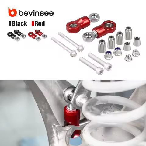 BEVINSEE Alloy Adjustable Rear Sway Bar End Links for VW for Golf MK7/7.5/8 for Audi A3 S3 RS3 TT TT