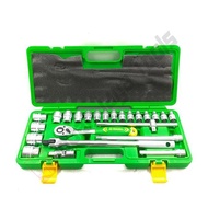 Tekiro Socket Wrench Set 24 Pcs 8 - 32 Mm - Plastic Socket Sock Box