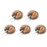 MECCANIXITY Toroid Inductance Copper Coil Magnetic Inductor 1mH 10A for DIY Circuit Board Pack of 5