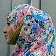 PD01 OLIVE GREEN - PELAPIK DAGU INNER PENUTUP DAGU COVER DOUBLE CHIN ALAS DAGU KAIN COTTON SIMPLE PE