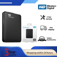 【24H Ship】WD Elements 2.5'' HDD External hard drives USB3.0 Portable Hard Disk (1TB/2TB/4TB)