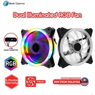 BG LED Casing Fan RGB Dual Side Illuminated 12cm DC 12V Brushless Cooler For Computer Case PC CPU Ca