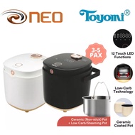 TOYOMI 0.8L SmartDiet Micro-Com. Rice Cooker RC 2080LC - Black / White