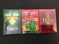 Malaysia CARLSBERG & Tiger beer playing cards sealed unused