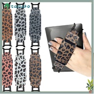 TAMAKO Tablet Hand Strap, Elastic Leopard Print EReader Holder, Fashion Anti Drop Non-slip Security 