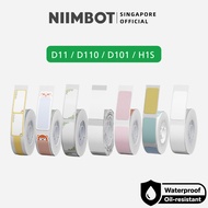 NIIMBOT D11 D110 D101 H1S 10-15mm Sticker, Smooth Waterproof Refill Price Label Paper Tape Roll
