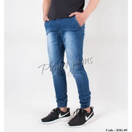 Jogger Pants Jeans Blue Washed JOG09
