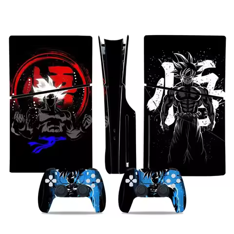Hot Japanese Anime Dragon Ball Series Goku Vegeta PS5 SLIM CD Version Handsome DIY Stickers Small Gi