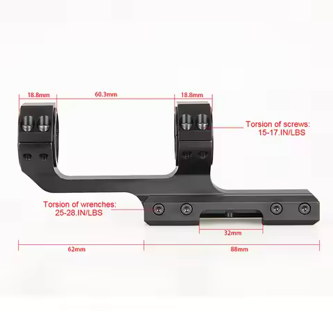 Free Shipping Tactical airsoft Rifle Scope Mount 1Inch or 1.18Inch Fits 21.2mm Rail for airguns outd