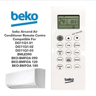 beko Aircond Air Conditioner Remote Contro Compatible For DG11Q1-01  DG11Q1-02 DG11Q1-03 BMLE090 BKO