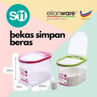 Elianware Space-Saving Bekas Beras Rice Dispenser Storage (5 kg) E-981