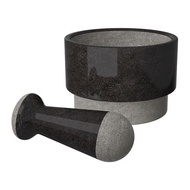 ADELSTEN IKEA Durable Pestle and Mortar, Marble Black