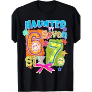 Retro 67 Number Humor Print (Six Seven Numbers Joke) -Soft 100% Cotton Casual Top